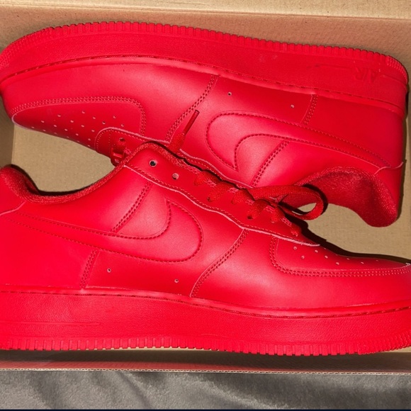 low top red air forces